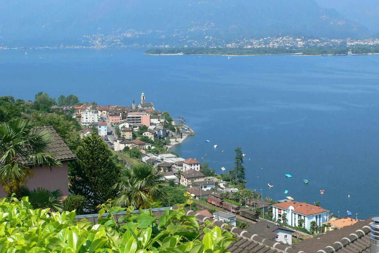 Casa Petra 1 1/2 Zi, Orgnana 83 Daire Gambarogno Dış mekan fotoğraf