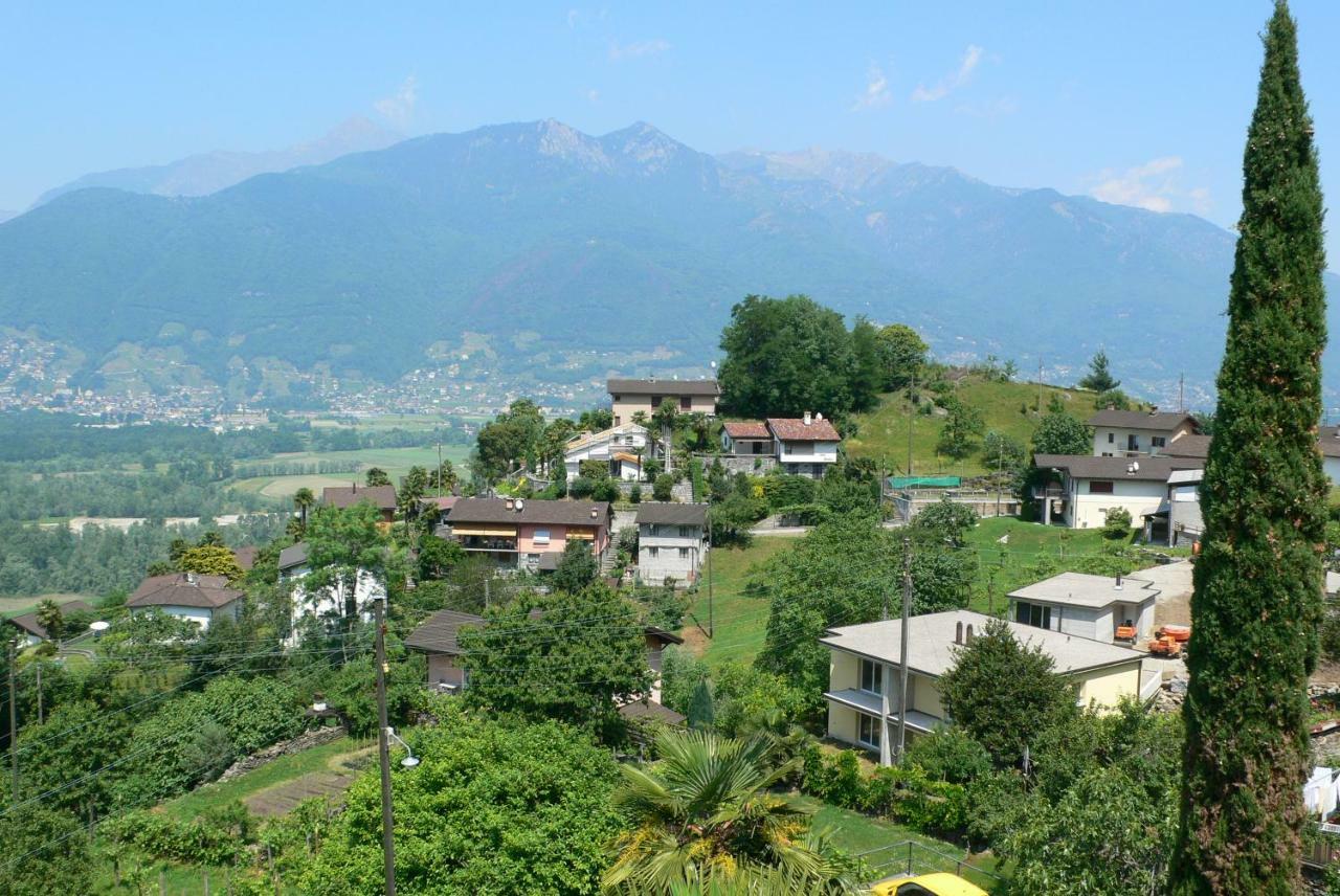 Casa Petra 1 1/2 Zi, Orgnana 83 Daire Gambarogno Dış mekan fotoğraf